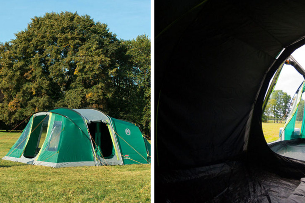 Doskonałym przykładem namiotu rodzinnego z ciemną sypialnią (który bliźniaczo podobny jest do prezentowanego wyżej Vespucci), może być Oak Canyon 6.